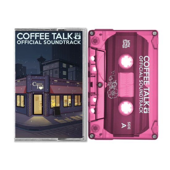 (image for) Andrew Jeremy: COFFEE TALK 2: HIBISCUS & BUTTERFLY OST (PINK) CASSETTE